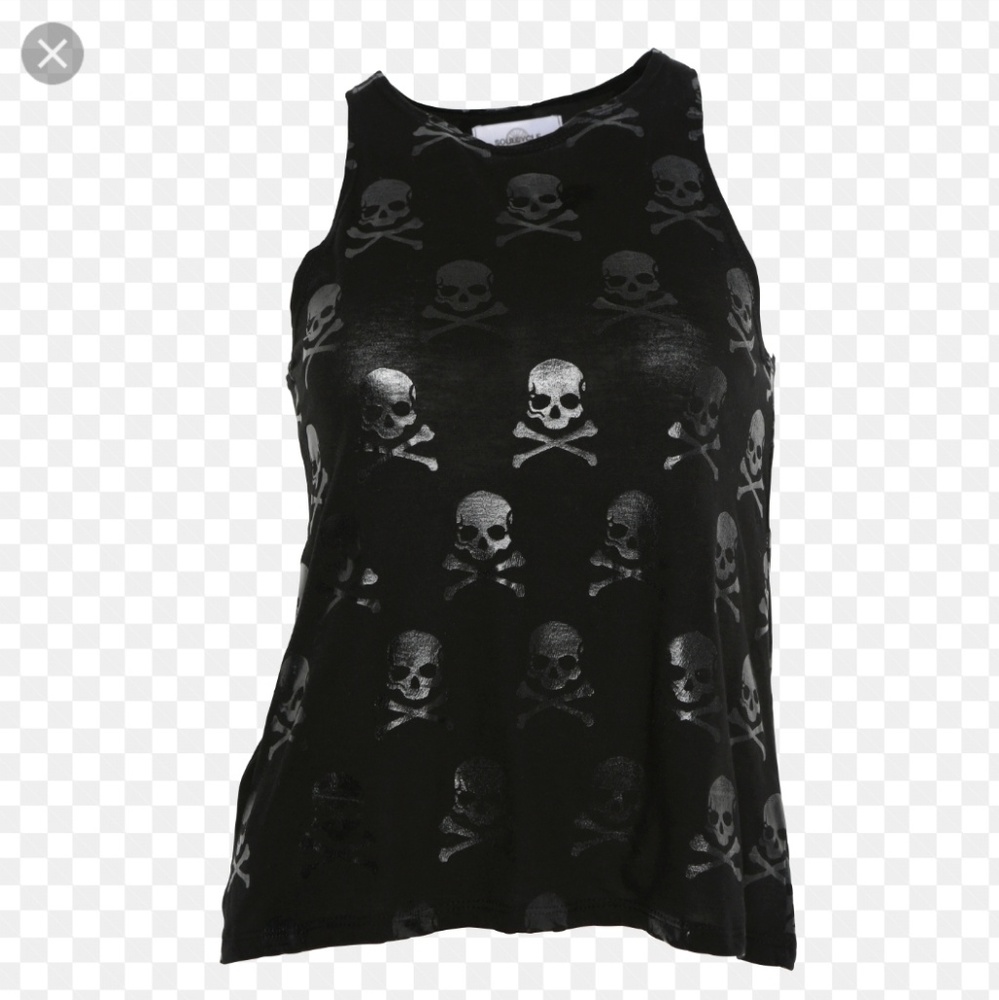 SOULCYCLE NWT all over skulls tank